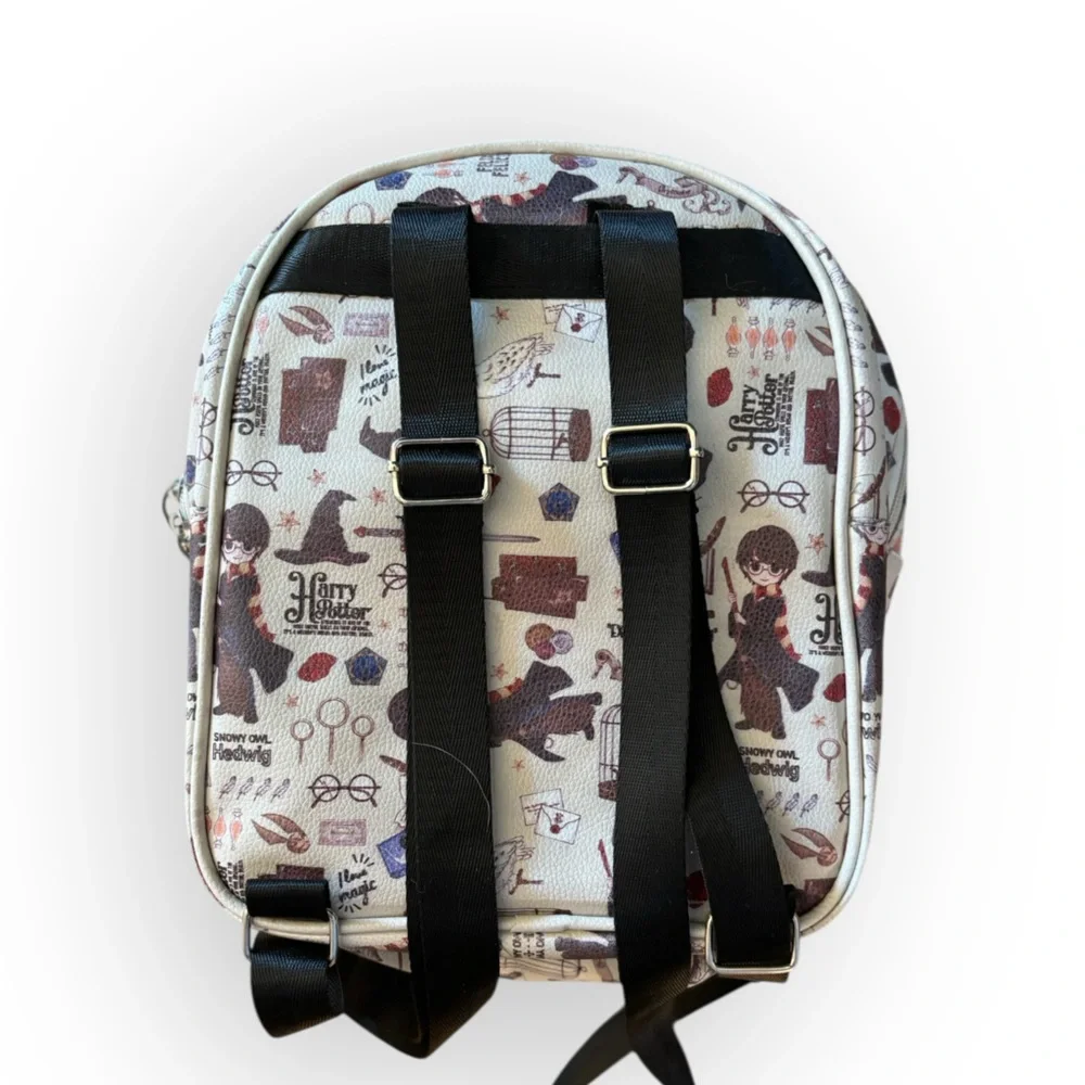 Harry Potter All Over Hogwarts Print Mini Backpack Wizarding World Backpack